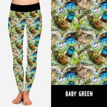 Load image into Gallery viewer, BATCH 60-BABY GREEN LEGGINGS/JOGGERS