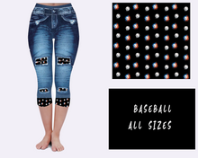 Load image into Gallery viewer, LEGGING JEAN RUN-BASEBALL (ACTIVE BACK POCKETS)