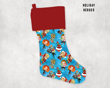 Load image into Gallery viewer, XMAS STOCKINGS-HOLIDAY HEROES