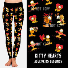 Load image into Gallery viewer, LUCKY IN LOVE-KITTY HEARTS LEGGINGS/JOGGERS