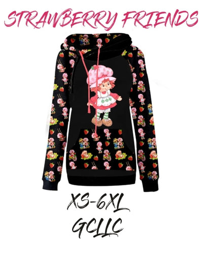 Strawberry friends hoodie