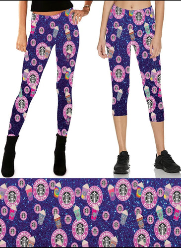 Coffee Queen Leggings, Capris and jogger Shorts
