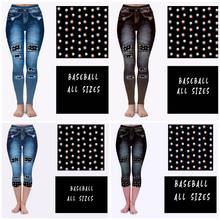 Load image into Gallery viewer, LEGGING JEAN RUN-BASEBALL (ACTIVE BACK POCKETS)